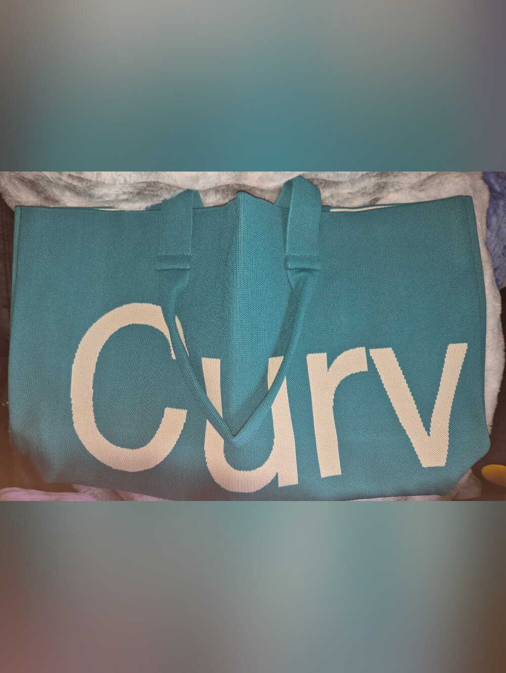 Brand new Curves Knit Tote-Emerald